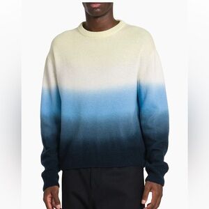 NWOT Jil Sander Gradient Wool Crewneck Sweater